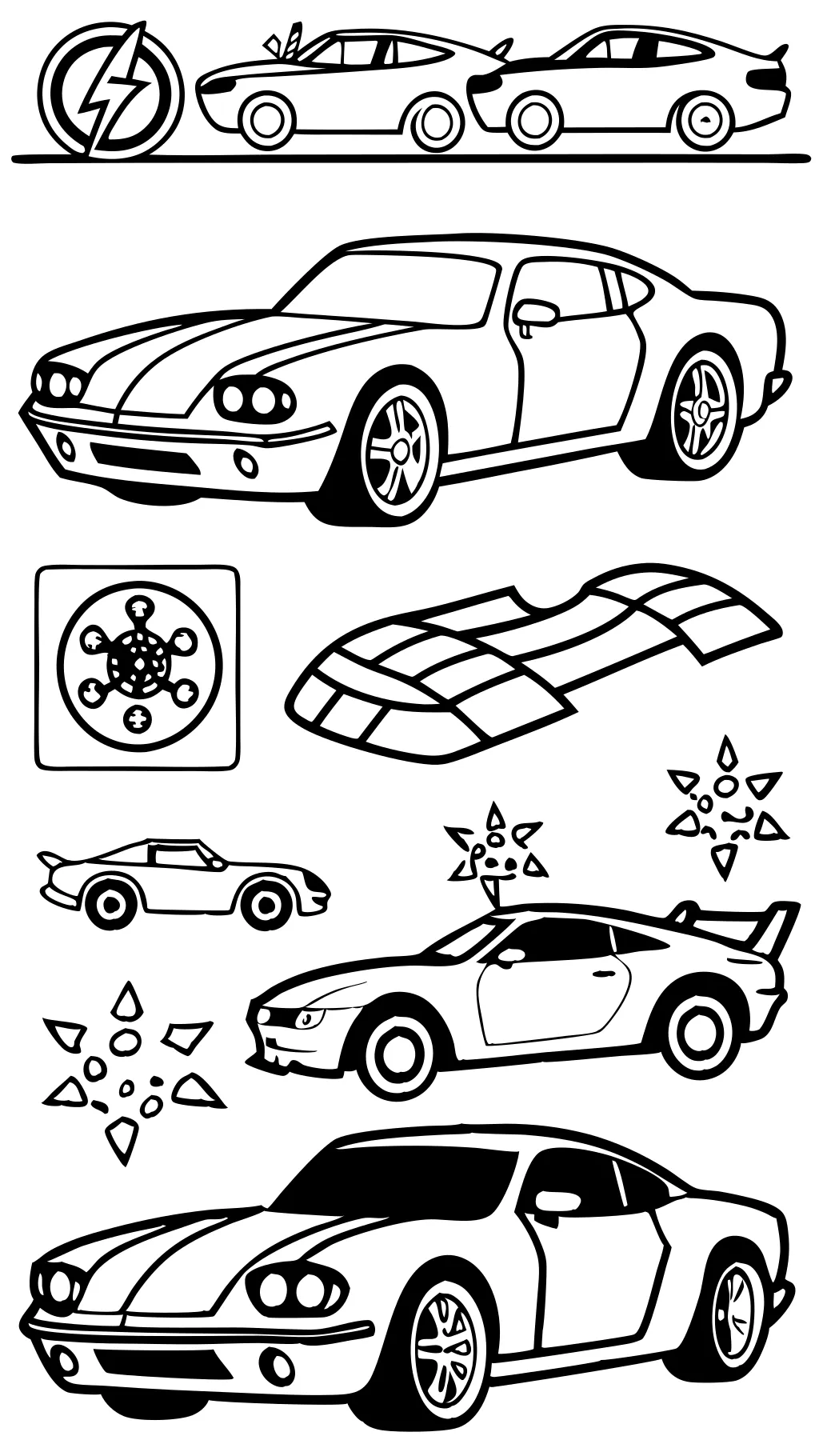 coloriages de voiture de course